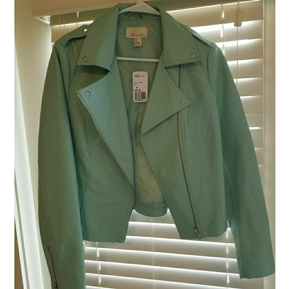 Faux leather jacket